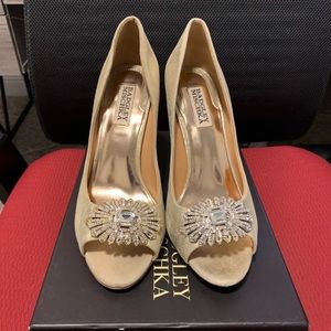 Badgley Mischka Hollie Peep Toe Heels Size 7.5